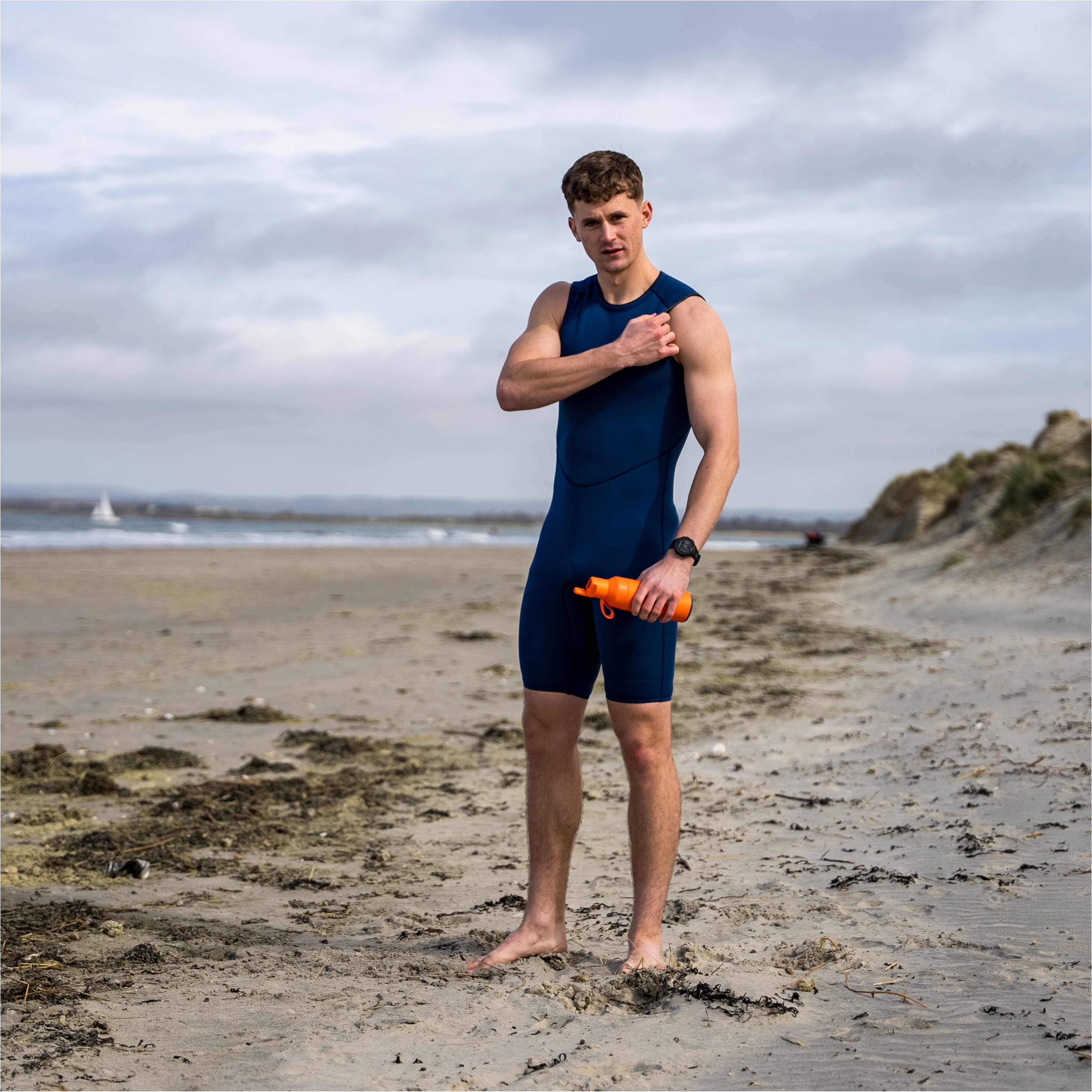 2025 Zone3 Mens Yulex Kneeskin NA24MYKS103 - Navy - Wetsuits